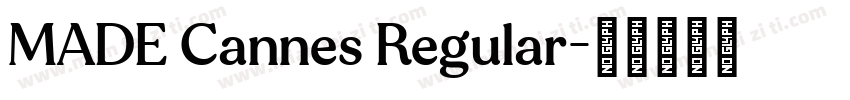 MADE Cannes Regular字体转换